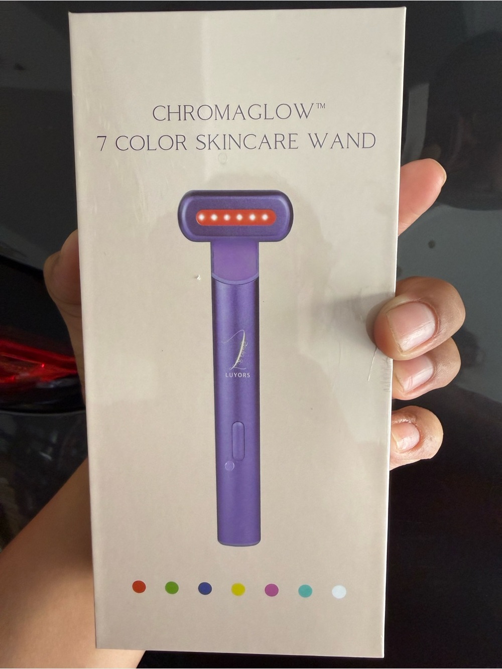 Chromaglow 7-Color Skincare Wand - Purple